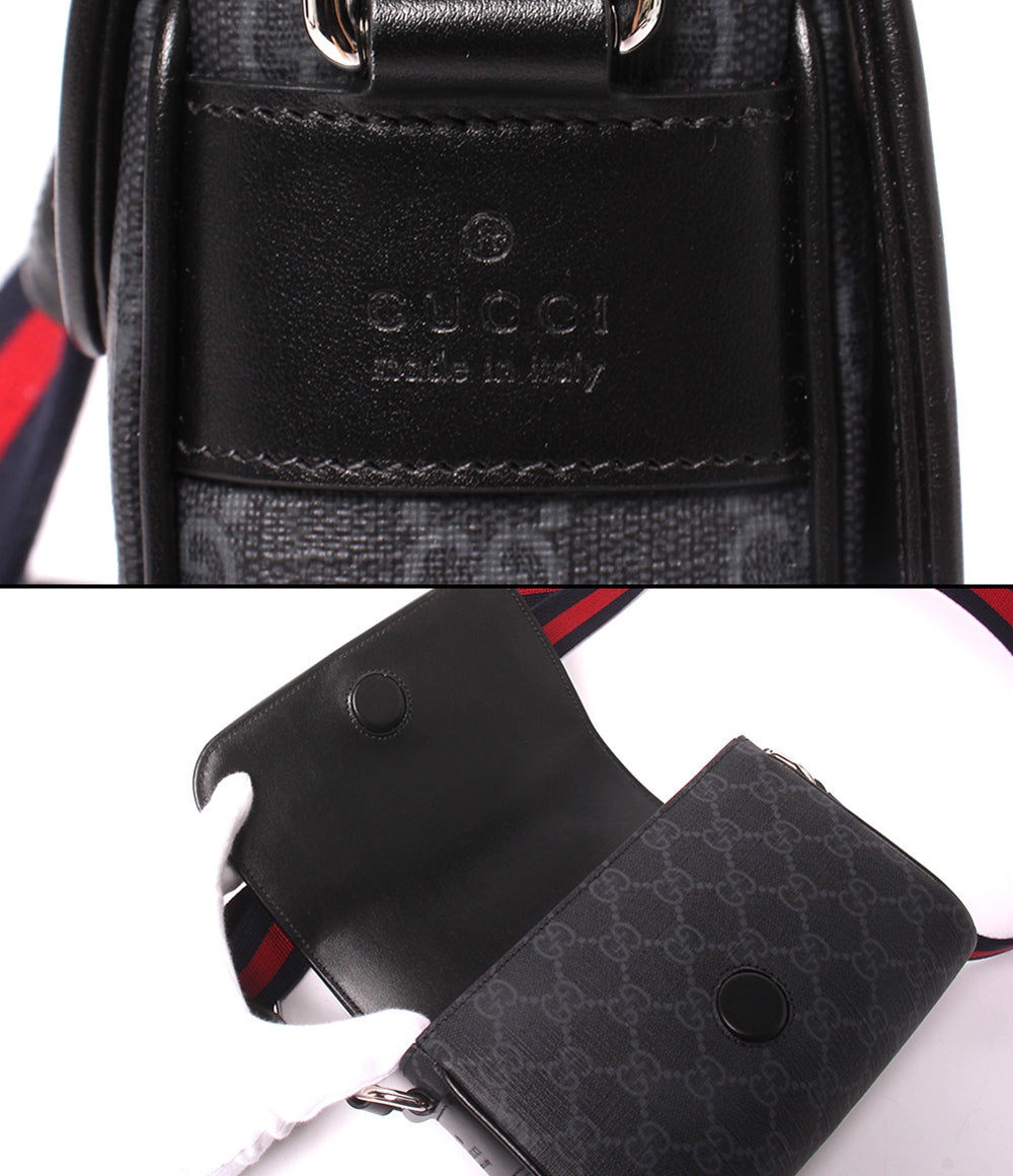 美品 GUCCI ショルダーバッグ 斜め掛け GGスプリーム 791741 1147 メンズ レディース グッチ
