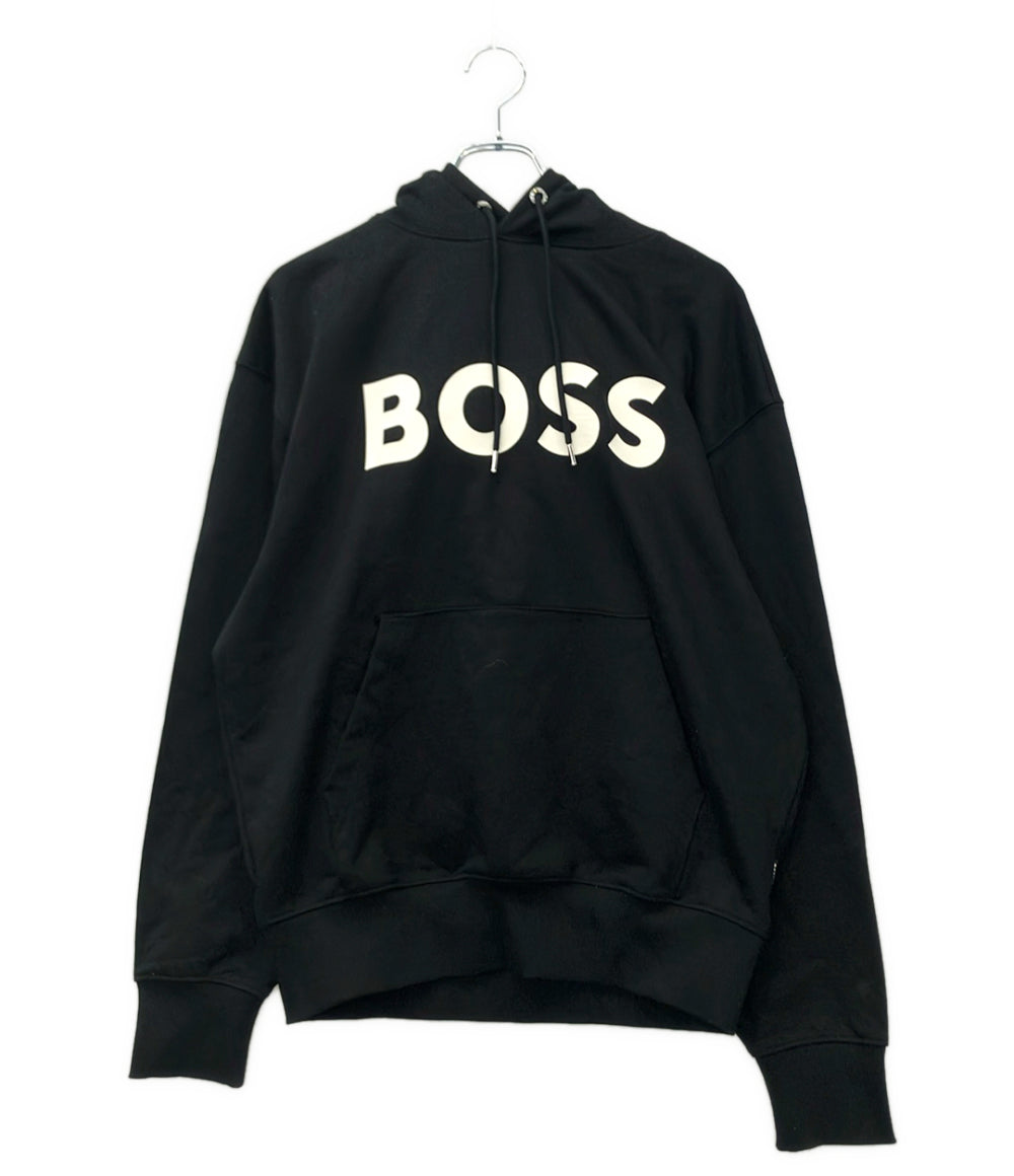 美品 HUGO BOSS パーカー コットンフレンチテリー製リラックスフィットフーディ メンズ SIZE M ヒューゴボス