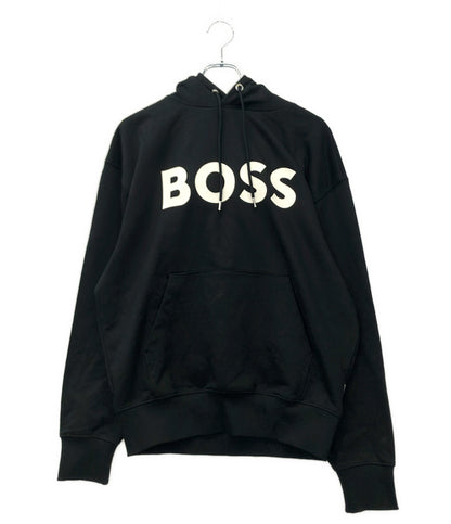 美品 HUGO BOSS パーカー コットンフレンチテリー製リラックスフィットフーディ メンズ SIZE M ヒューゴボス