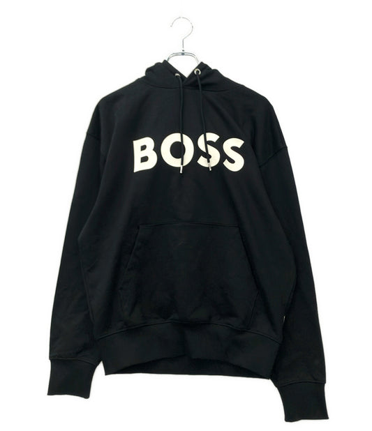 美品 HUGO BOSS パーカー コットンフレンチテリー製リラックスフィットフーディ メンズ SIZE M ヒューゴボス