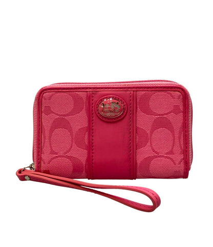COACH ラウンドファスナー財布 シグネチャー レディース コーチ