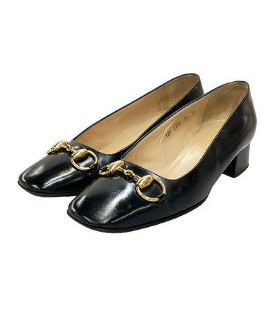 GUCCI ホースビット スクエアトゥ パンプス 101-2293 レディース SIZE 36 (23cm) グッチ
