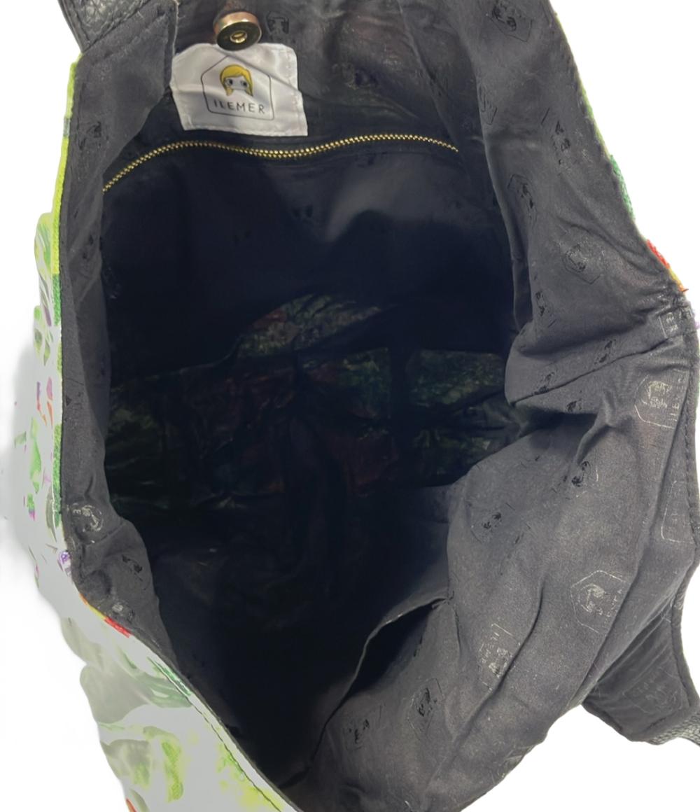 美品 イルメール トートバッグ 花柄 レディース ILEMER