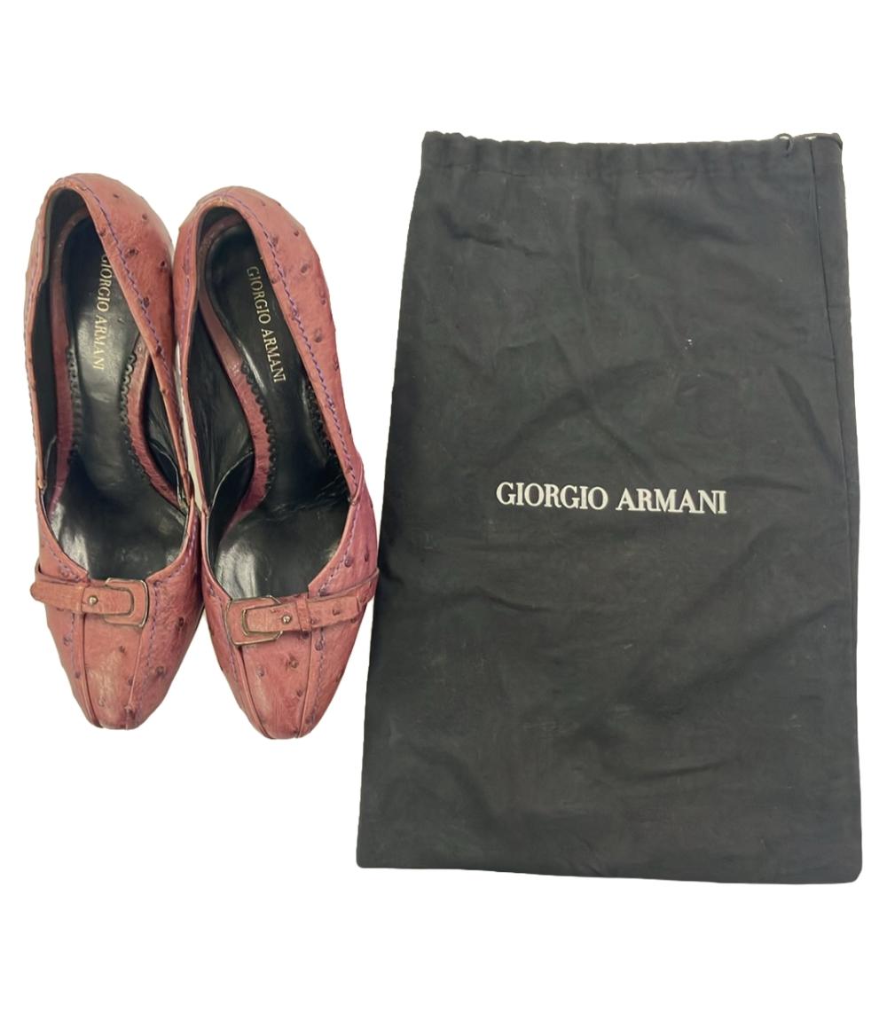 ジョルジオアルマーニ オーストリッチパンプス レディース SIZE 35 1/2 (S) GIORGIO ARMANI