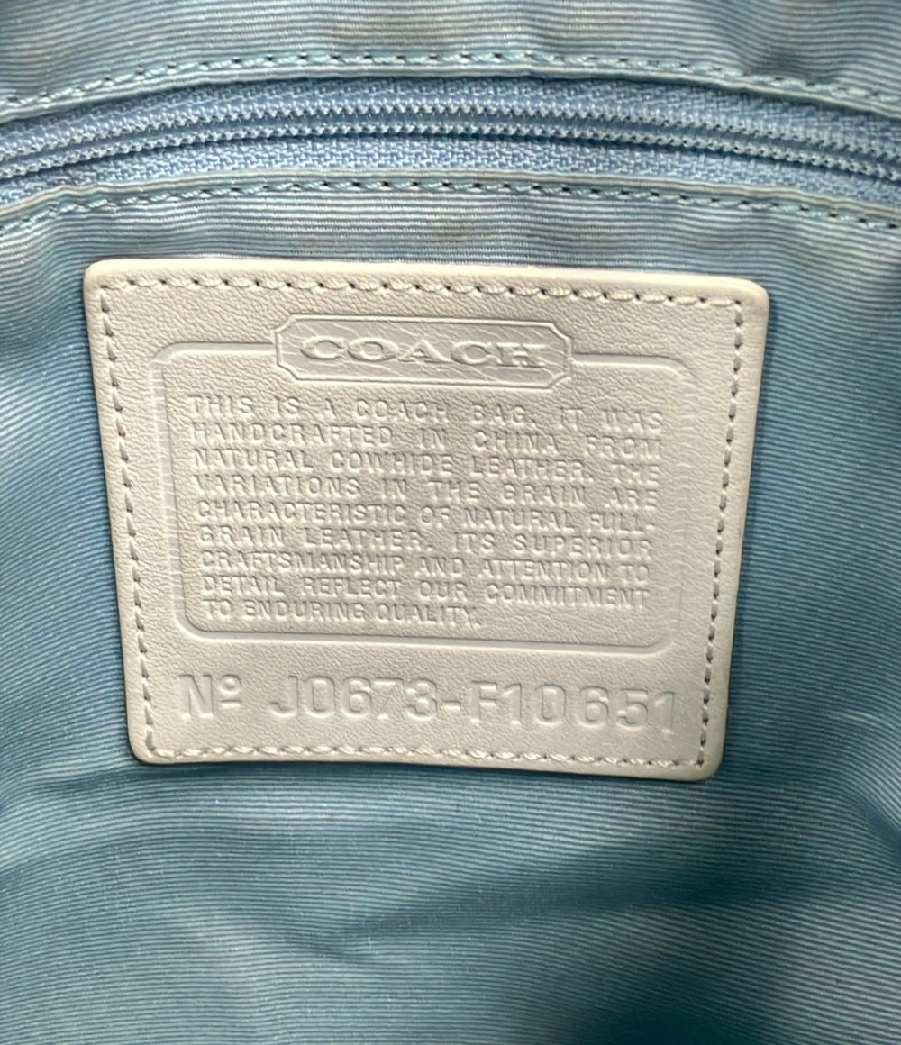 COACH ショルダーバッグ ドット柄 ミニシグネチャー F10651 レディース コーチ