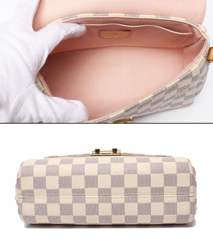 LOUIS VUITTON 2way ハンドバッグ ショルダーバッグ 肩掛け クロワゼット ダミエアズール N41581 レディース ルイ・ヴィトン