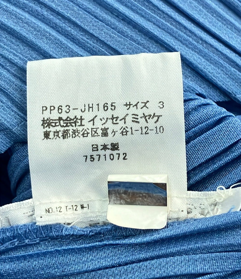 美品 ISSEY MIYAKE プリーツノースリーブワンピー 16AW PP63-JH165 レディース SIZE 3 (L) イッセイミヤケ