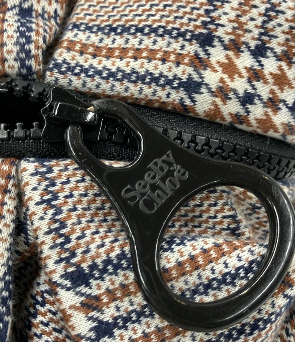 美品 シーバイクロエ ハンドバッグ 千鳥柄 ジョイライダー レディース SEE BY CHLOE
