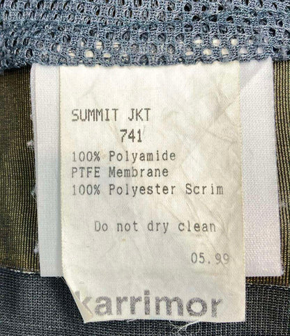 Karrimor マウンテンジャケット GORE-TEX 99年製 SUMMIT PRO JKT メンズ カリマー