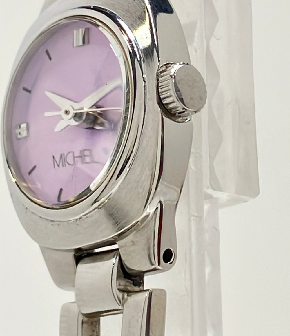MICHEL KLEIN 腕時計 セイコー クオーツ ピンク Y151-0AE0 レディース ミッシェルクラン