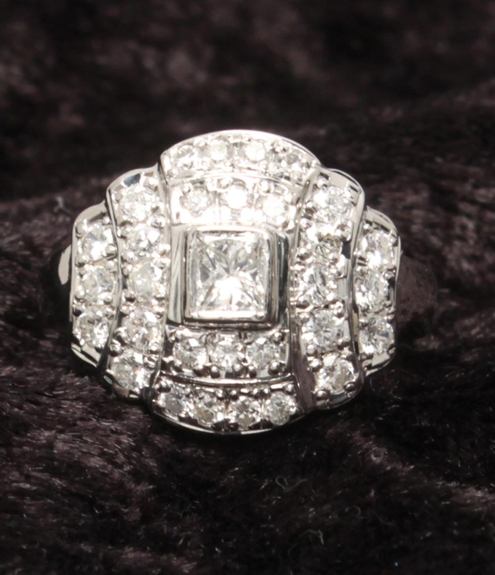 美品 リング 指輪 Pt900 ダイヤ 1.00ct レディース SIZE 10号