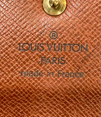 ルイ・ヴィトン 三つ折り財布 ポルトトレゾール エテュイパピエ モノグラム M61202 レディース LOUIS VUITTON