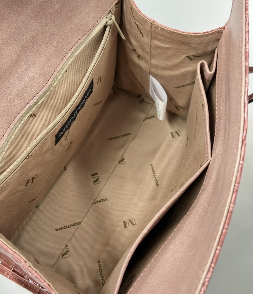 モントワ クロコ型押しミニハンドバッグ レディース MONTOWA