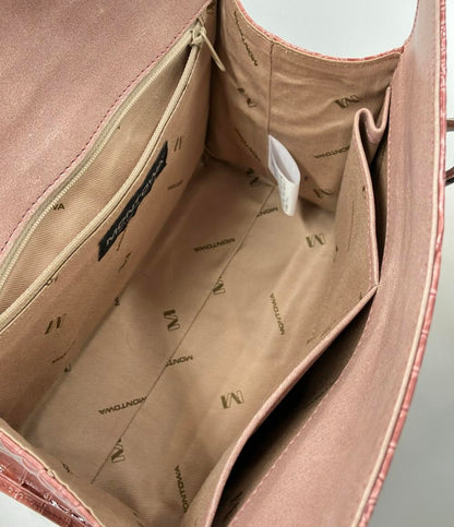 モントワ クロコ型押しミニハンドバッグ レディース MONTOWA