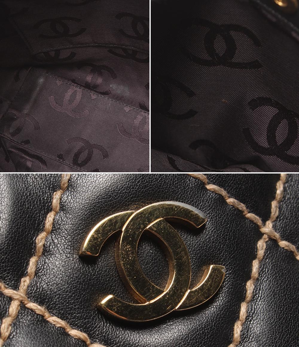CHANEL トートバッグ ゴールド金具 7番台 ワイルドステッチ ココマーク A18126 レディース シャネル