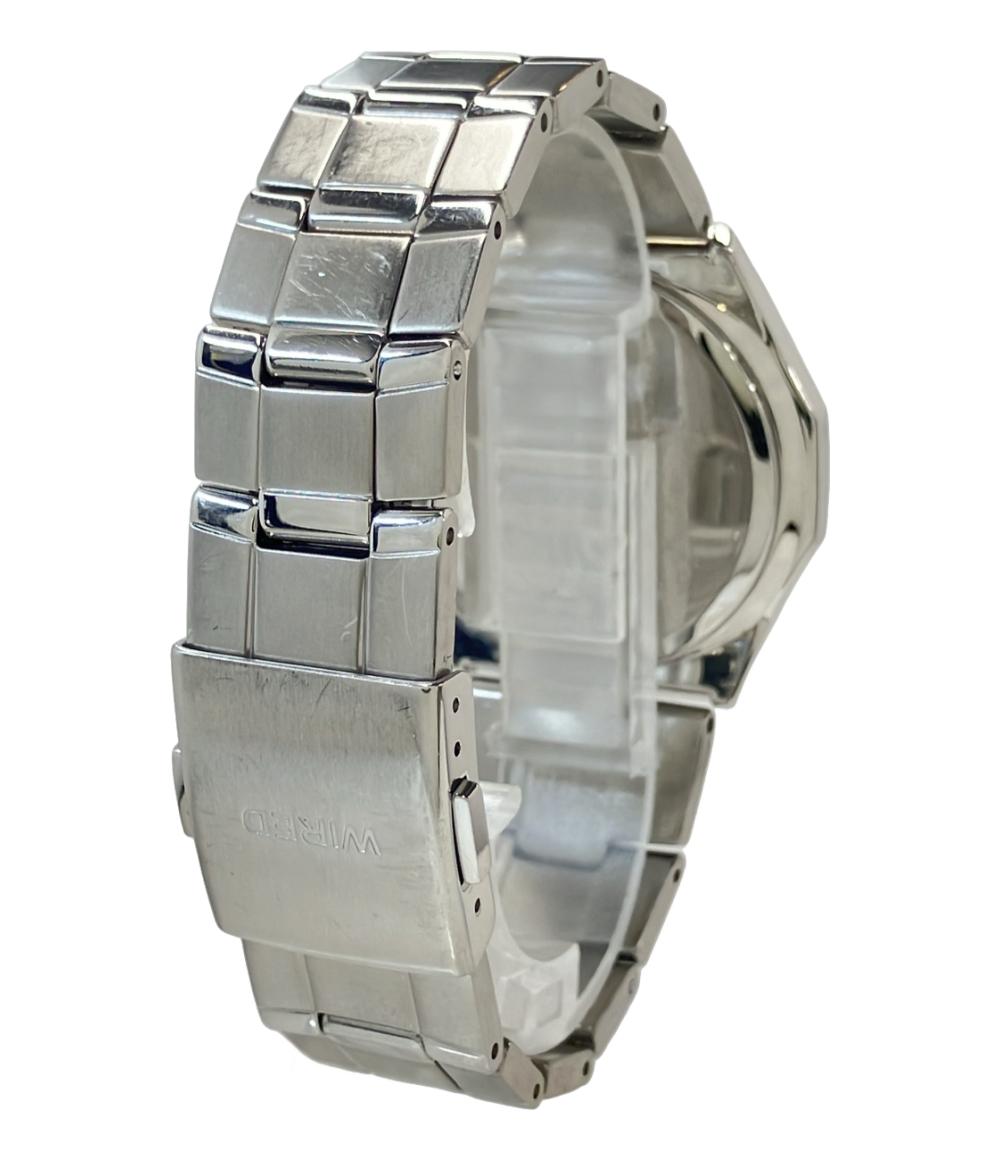 セイコー 腕時計 WIRED ワイアード クオーツ ブラック 7T92-0JK0