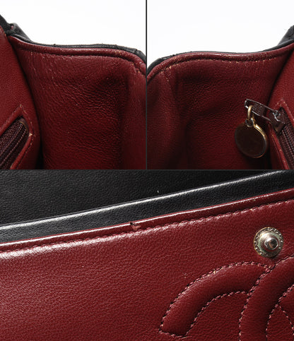 CHANEL チェーンショルダーバッグ ゴールド金具 マトラッセ25 ラムスキン ダブルチェーン ダブルフラップ 1番台 レディース シャネル