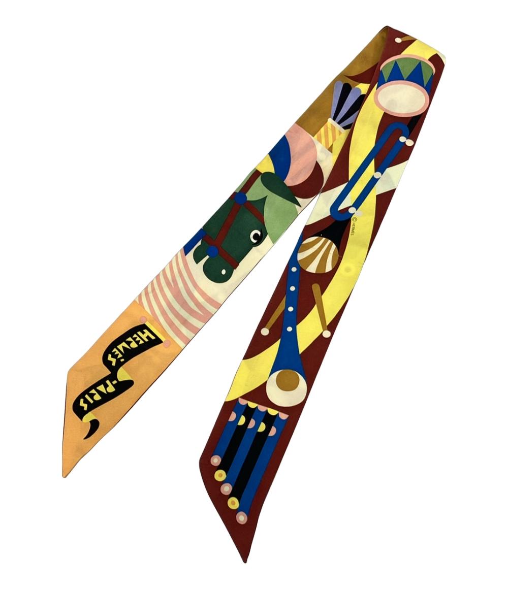 エルメス スカーフ シルク100% PARADE EN FANFARE ツイリー レディース HERMES