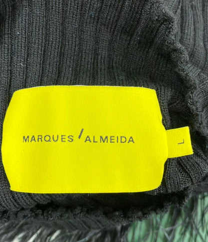 マルケスアルメイダ オーストリッチフェザーアシンメトリーウールニットセーター レディース SIZE L MARQUES ALMEIDA