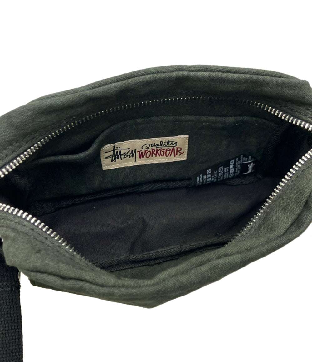 美品 STUSSY ショルダーバッグ 斜め掛け メンズ ステューシー