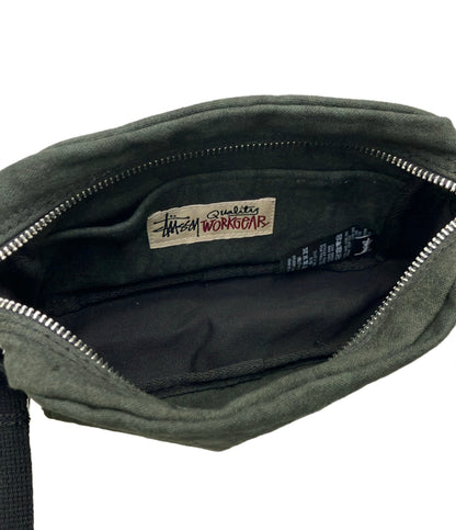 美品 STUSSY ショルダーバッグ 斜め掛け メンズ ステューシー