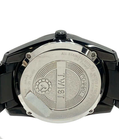 FOSSIL 腕時計 クオーツ 自動巻き ブラック ME-1001 メンズ フォッシル