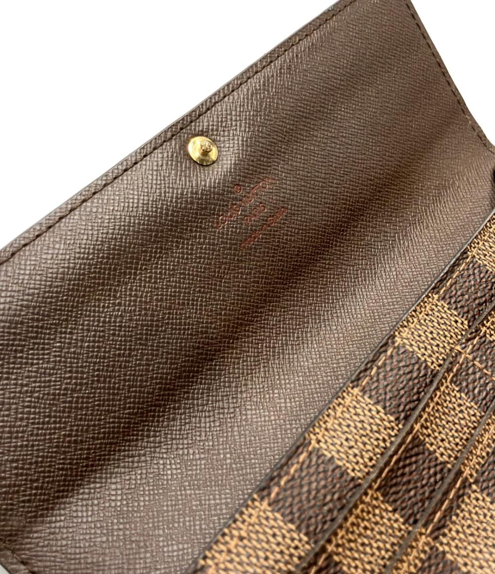 LOUIS VUITTON 長財布 ポルトフォイユ サラ ダミエ エベヌ N61734 メンズ レディース ルイ・ヴィトン