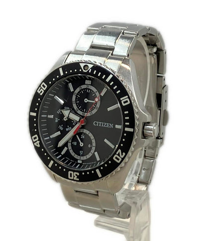 CITIZEN 腕時計 インディペンデント ソーラー ブラック 8637-S068339 メンズ シチズン