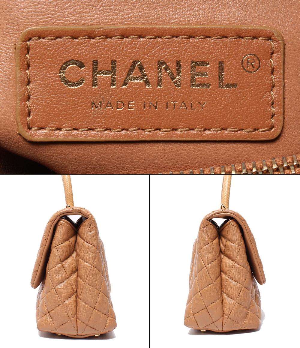 CHANEL 2way ハンドバッグ ショルダーバッグ マトラッセ ゴールド金具 キャビアスキン ココハンドル29 レディース シャネル
