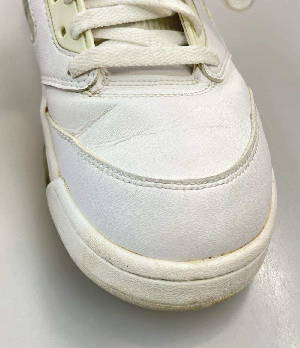 NIKE ハイカットスニーカー × Supreme AIR JORDAN 5 RETRO 824371-101 メンズ SIZE 28.0 (XL) ナイキ