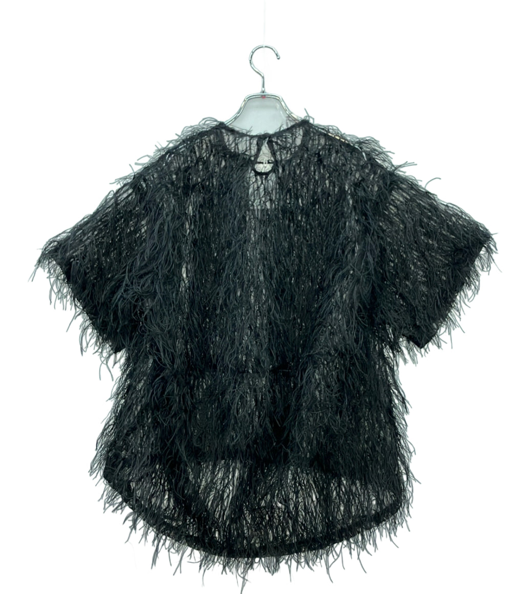美品 Cygne 半袖 フェザートップス レディース SIZE FREE (M) シーニュ