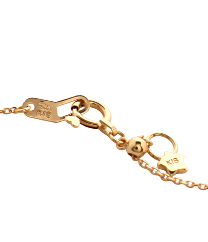 美品 STAR JEWELRY ネックレス K18 アクアマリン ダイヤ 0.06ct レディース スタージュエリー