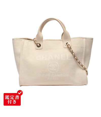 CHANEL 2wayチェーントートバッグ チェーンショルダーバッグ 肩掛け ドーヴィル スモール AS3257 レディース シャネル