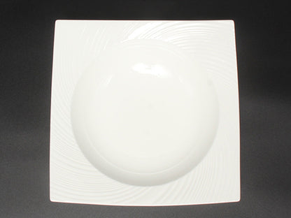 美品 WEDGWOOD スクエアボウル パスタプレート 皿 23cm エスリアル ETHEREAL ウエッジウッド
