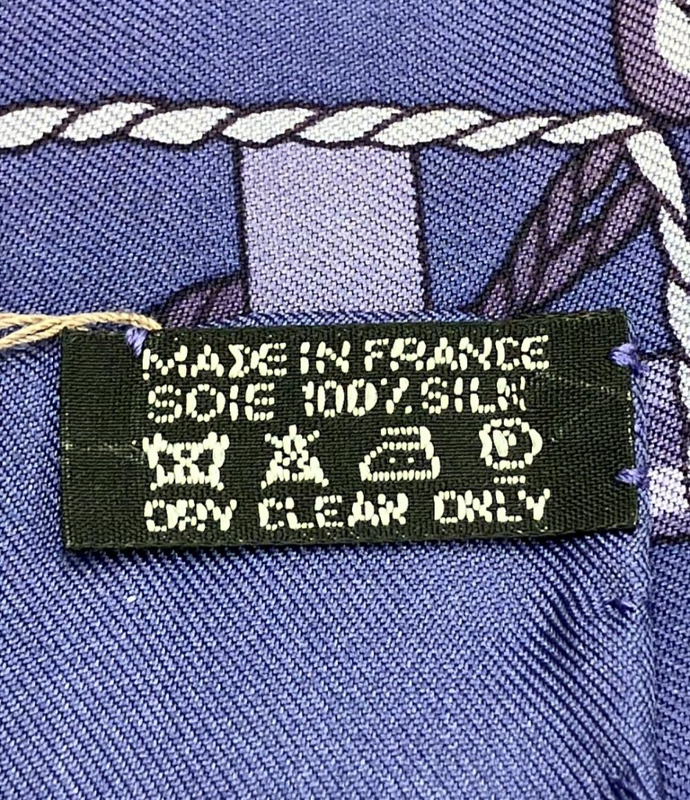 美品 HERMES スカーフ シルク100% カレ90 VUE DU CAROSSE DE LA GALERE LA REALE レディース エルメス