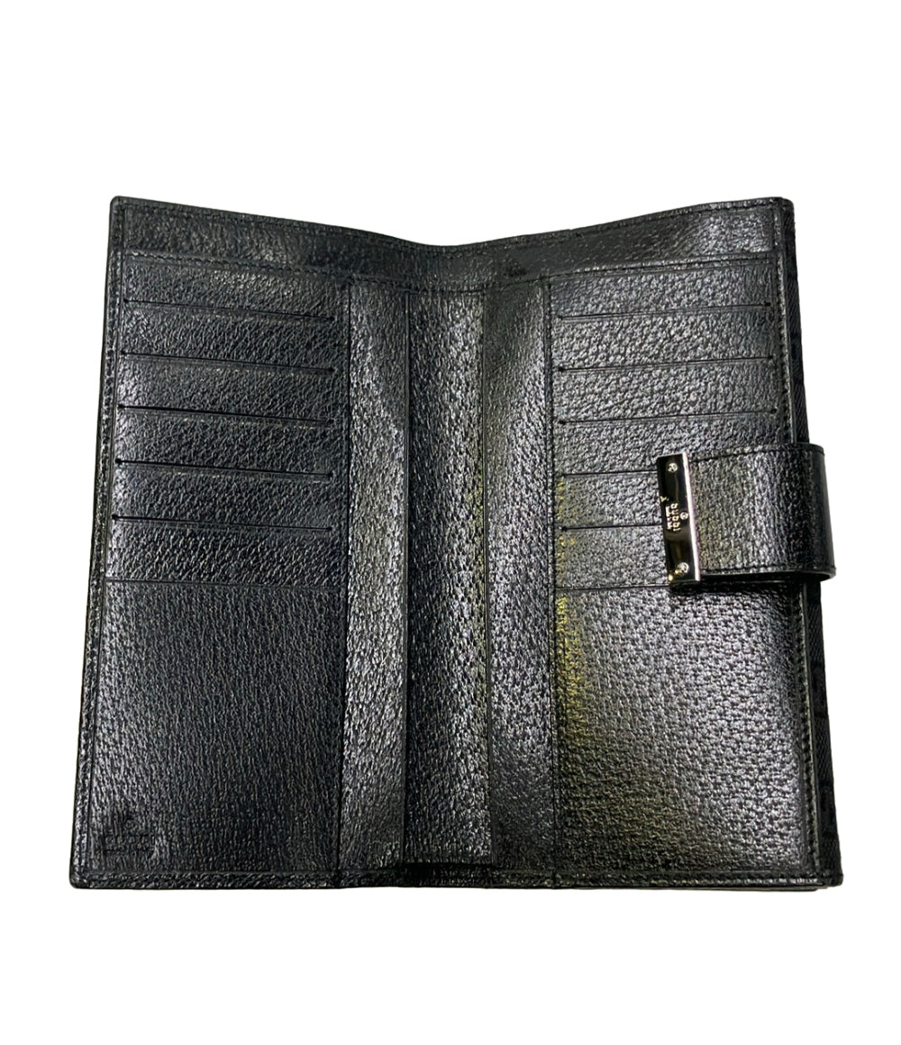 美品 GUCCI 二つ折り長財布 GGキャンバス 115092 2184 メンズ グッチ