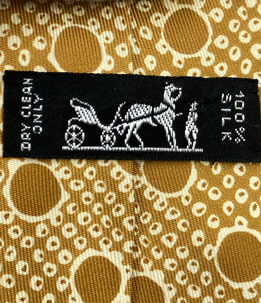 HERMES ネクタイ シルク100% メンズ エルメス