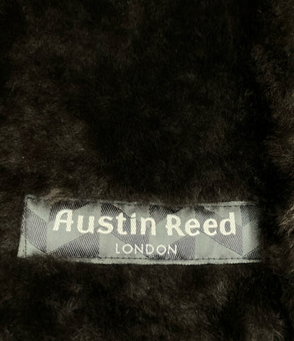 Austin Reed ロングコート ブラウン レザー ムートン 18490Y メンズ SIZE L オースチンリード