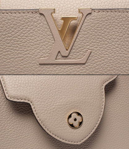 美品 LOUIS VUITTON 2wayハンドバッグ ショルダーバッグ 肩掛け 斜め掛け トリヨンレザー パイソン カプシーヌ MM N92802 レディース ルイ・ヴィトン
