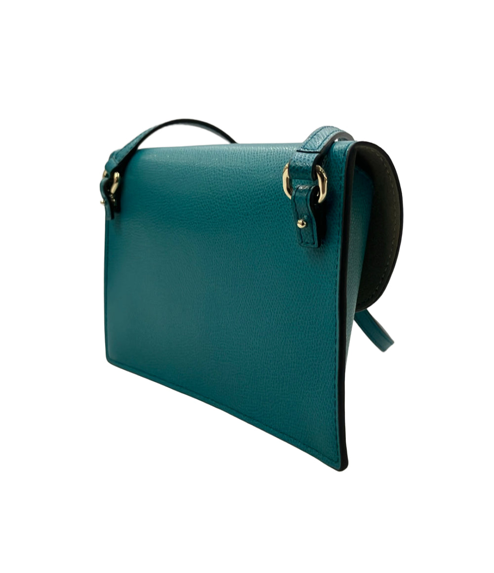 美品 FURLA ショルダーバッグ ショルダーポーチ 斜め掛け レザー レディース フルラ