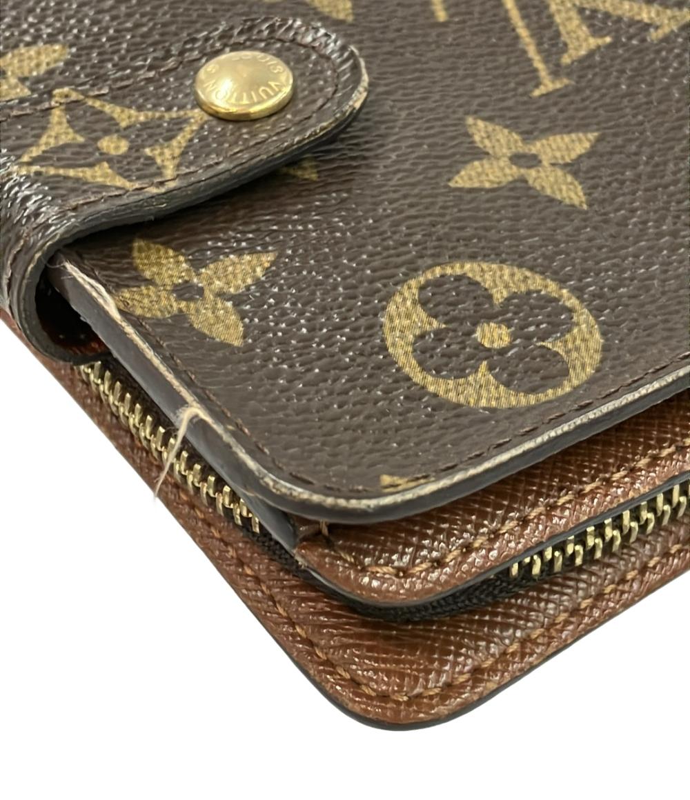 ルイ・ヴィトン 二つ折り財布 コンパクトジップ モノグラム M61667 レディース LOUIS VUITTON