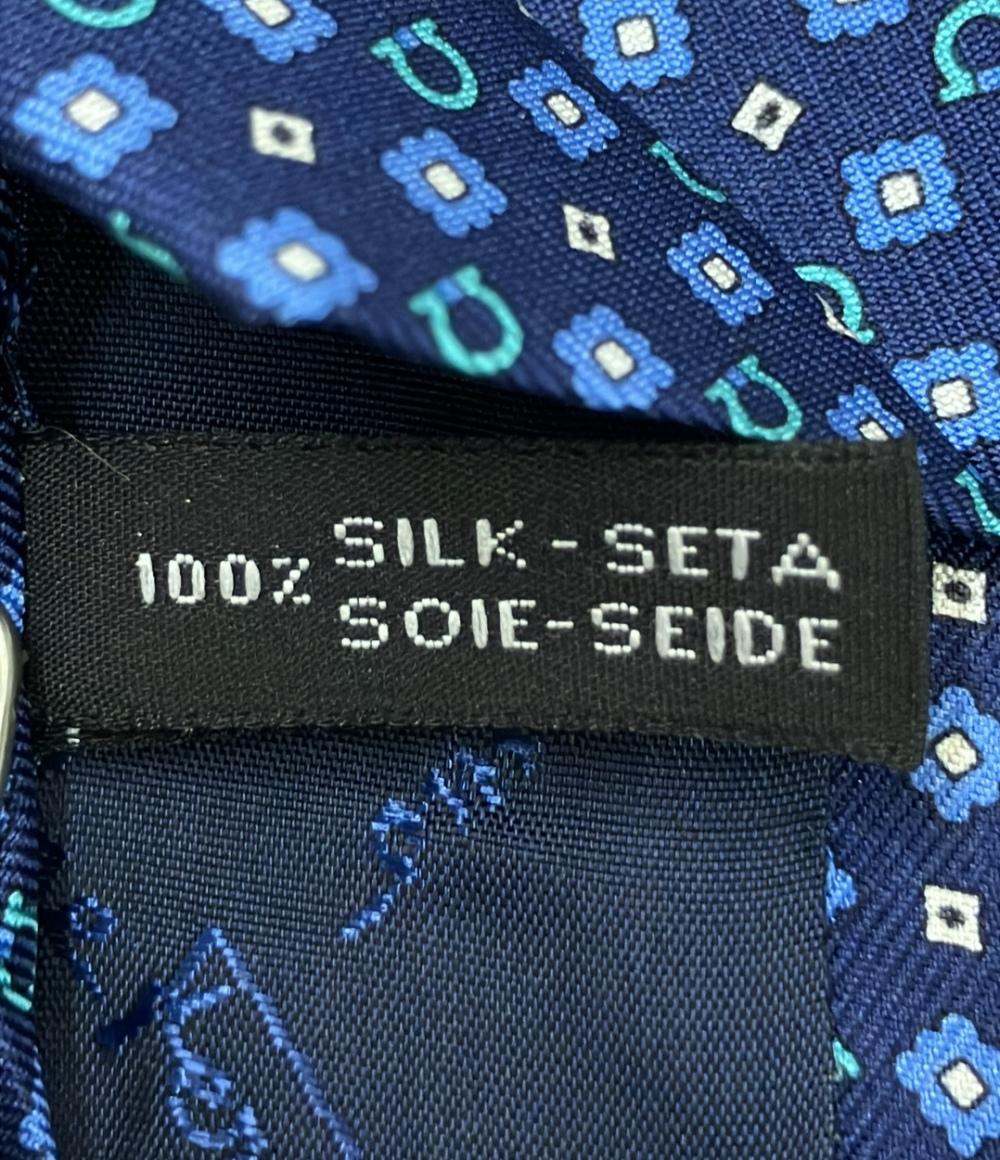 美品 Salvatore Ferragamo ネクタイ シルク100% ガンチーニ メンズ