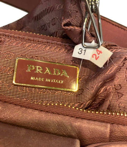 訳あり PRADA ショルダーバッグ 肩掛け リボンモチーフ レディース プラダ