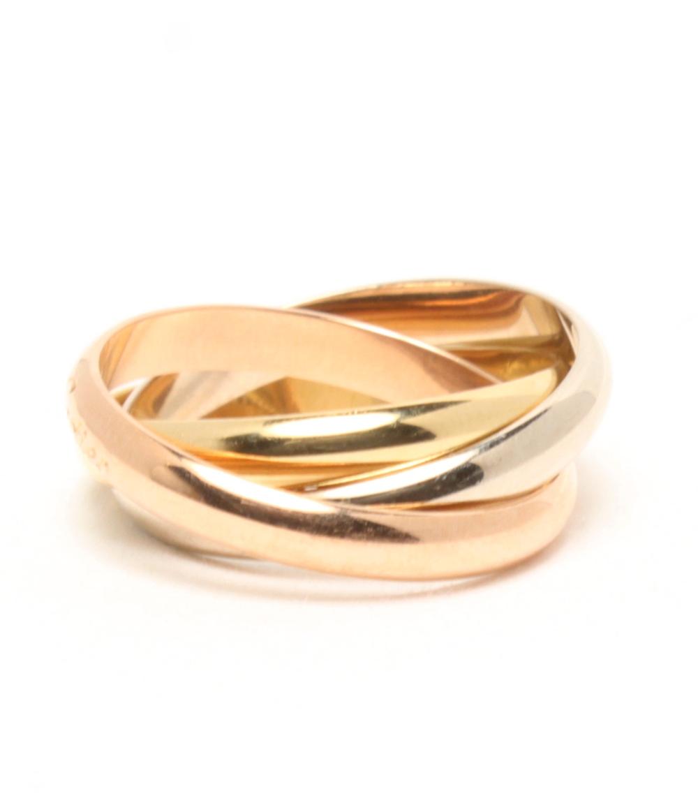 美品 Cartier リング 指輪 K18 トリニティ 3連 レディース SIZE 20号 カルティエ