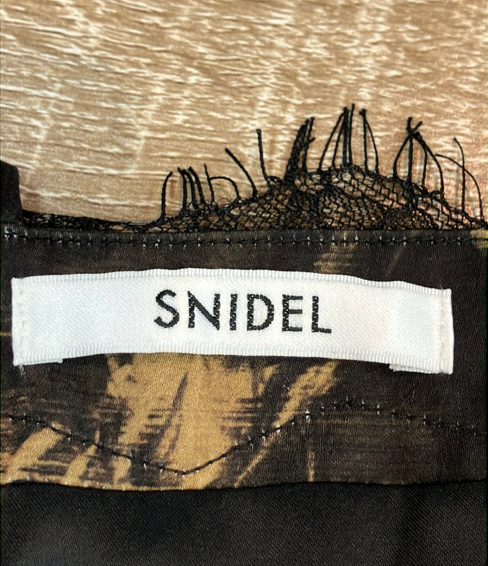 snidel ノースリーブワンピース 26ss レーストリムプリントキャミワンピース swfo261147 レディース SIZE 1 (S) スナイデル