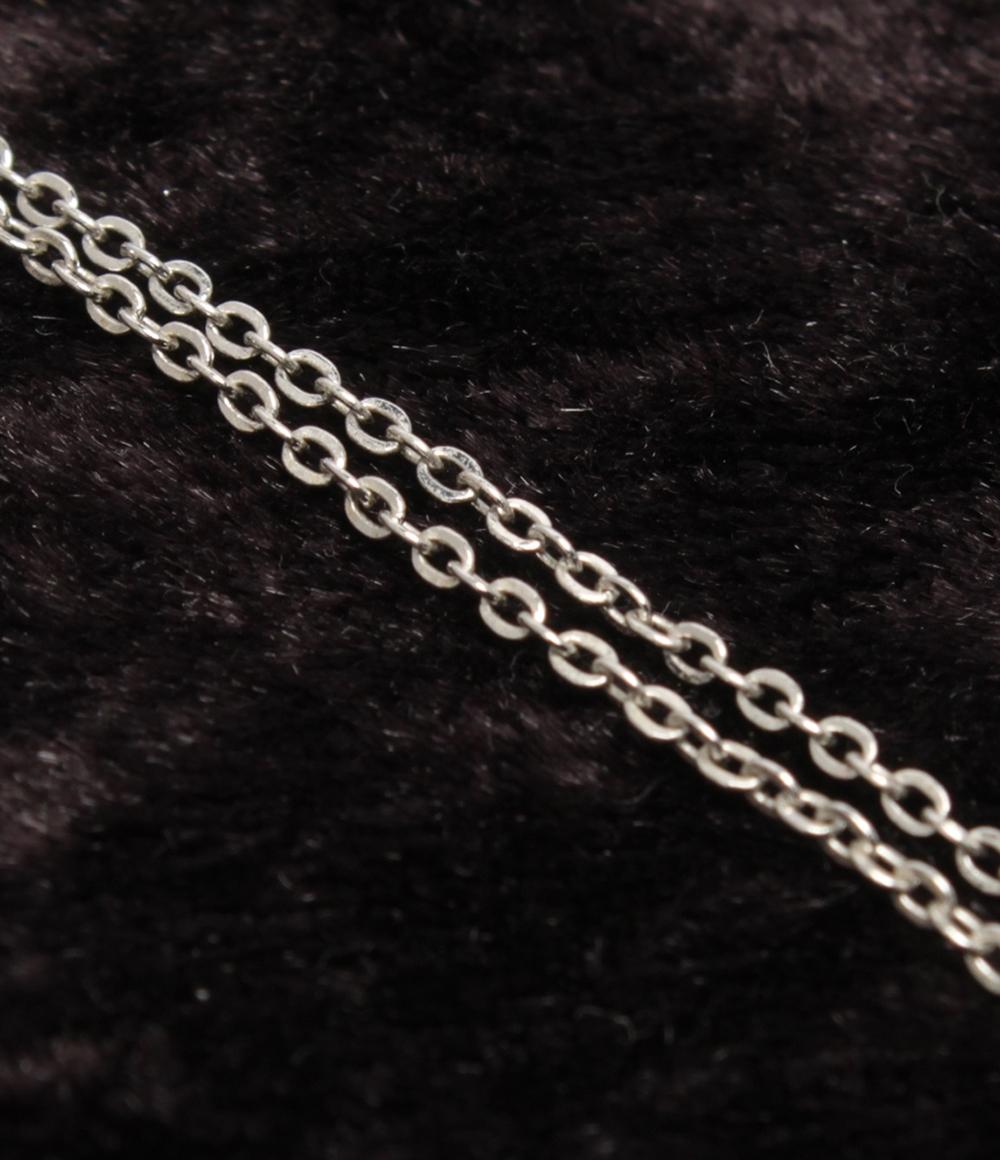 美品 ミキモト ネックレス SV パール 3mm フラワーモチーフ レディース MIKIMOTO