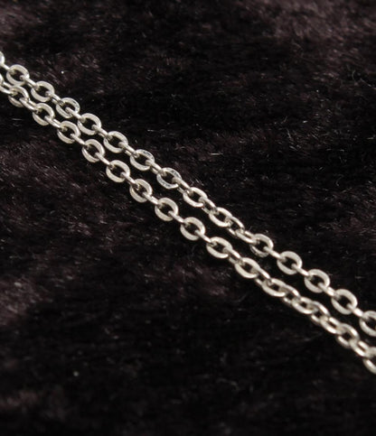 美品 ミキモト ネックレス SV パール 3mm フラワーモチーフ レディース MIKIMOTO