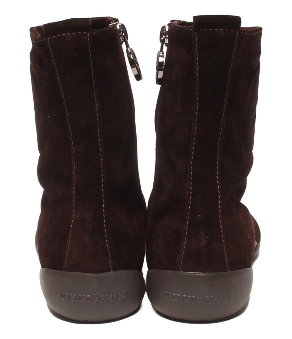 ジョルジオアルマーニ ショートブーツ サイドジップ スエード レディース SIZE 34 1/2 (XS) GIORGIO ARMANI