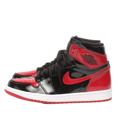 美品 Air Jordan NIKE ハイカットスニーカー パテントブレッド エアジョーダン1 レトロ ハイ OG 555088-063 メンズ SIZE 27.0 (L) エアジョーダン