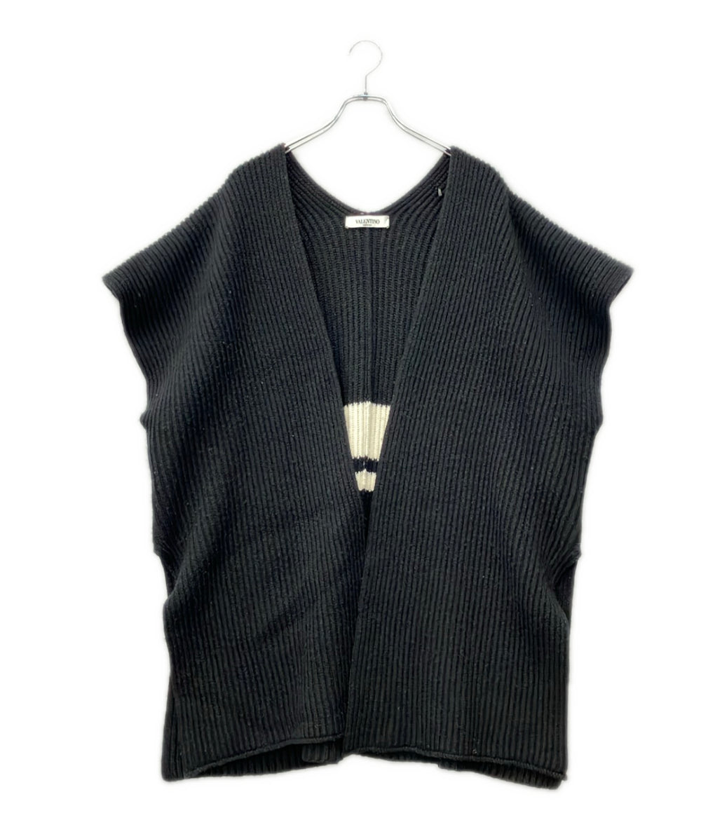 VALENTINO ロゴ ウール ポンチョ レディース SIZE S ヴァレンティノ